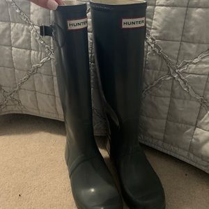 Hunter boots - tall grey
